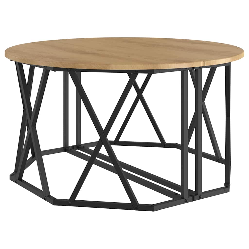 vidaXL Τραπεζάκι σαλονιού artisan δρυς 80 x 80 x 42 cm