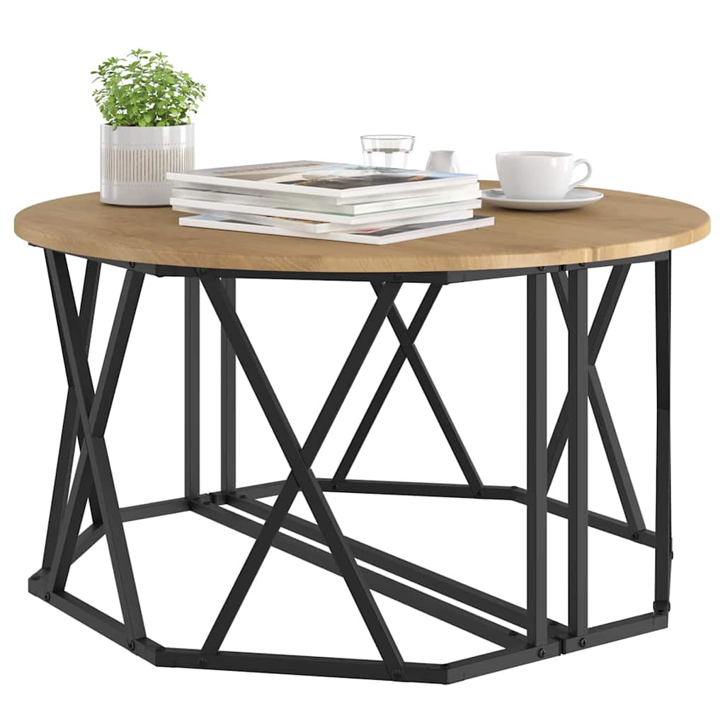 vidaXL Τραπεζάκι σαλονιού artisan δρυς 80 x 80 x 42 cm