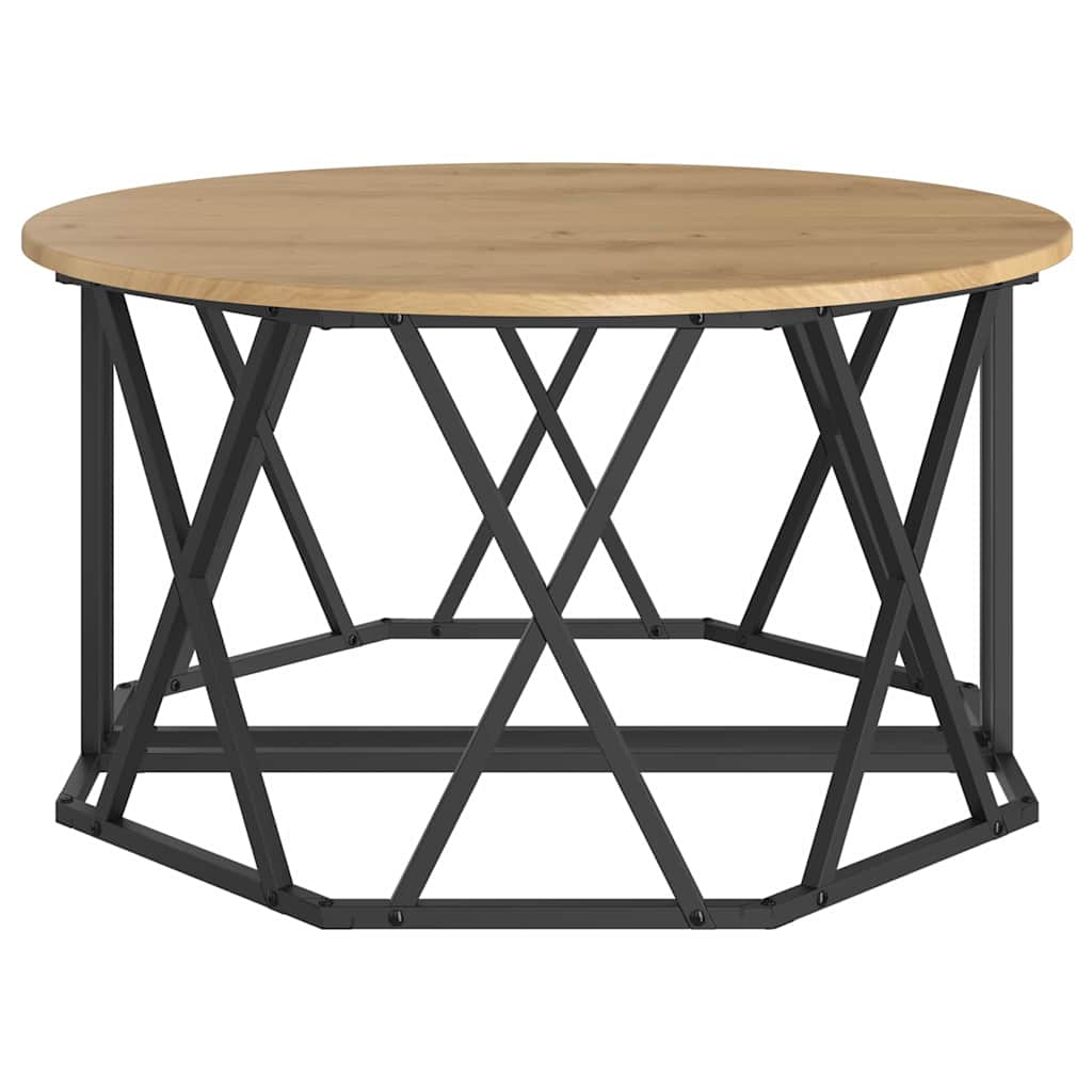 vidaXL Τραπεζάκι σαλονιού artisan δρυς 80 x 80 x 42 cm