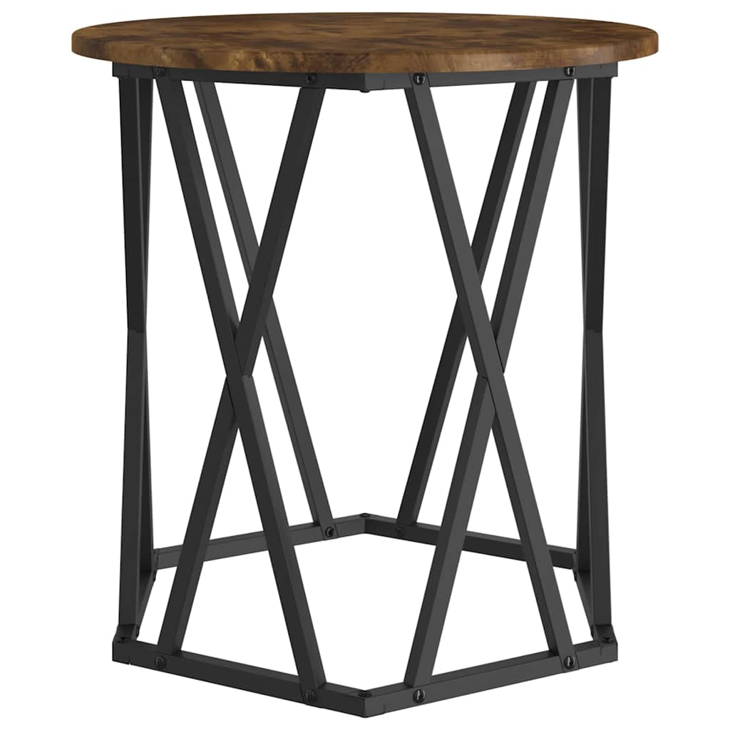 vidaXL Τραπεζάκι σαλονιού 2 pcs Καπνιστή δρυς 50 x 50 x 50 cm