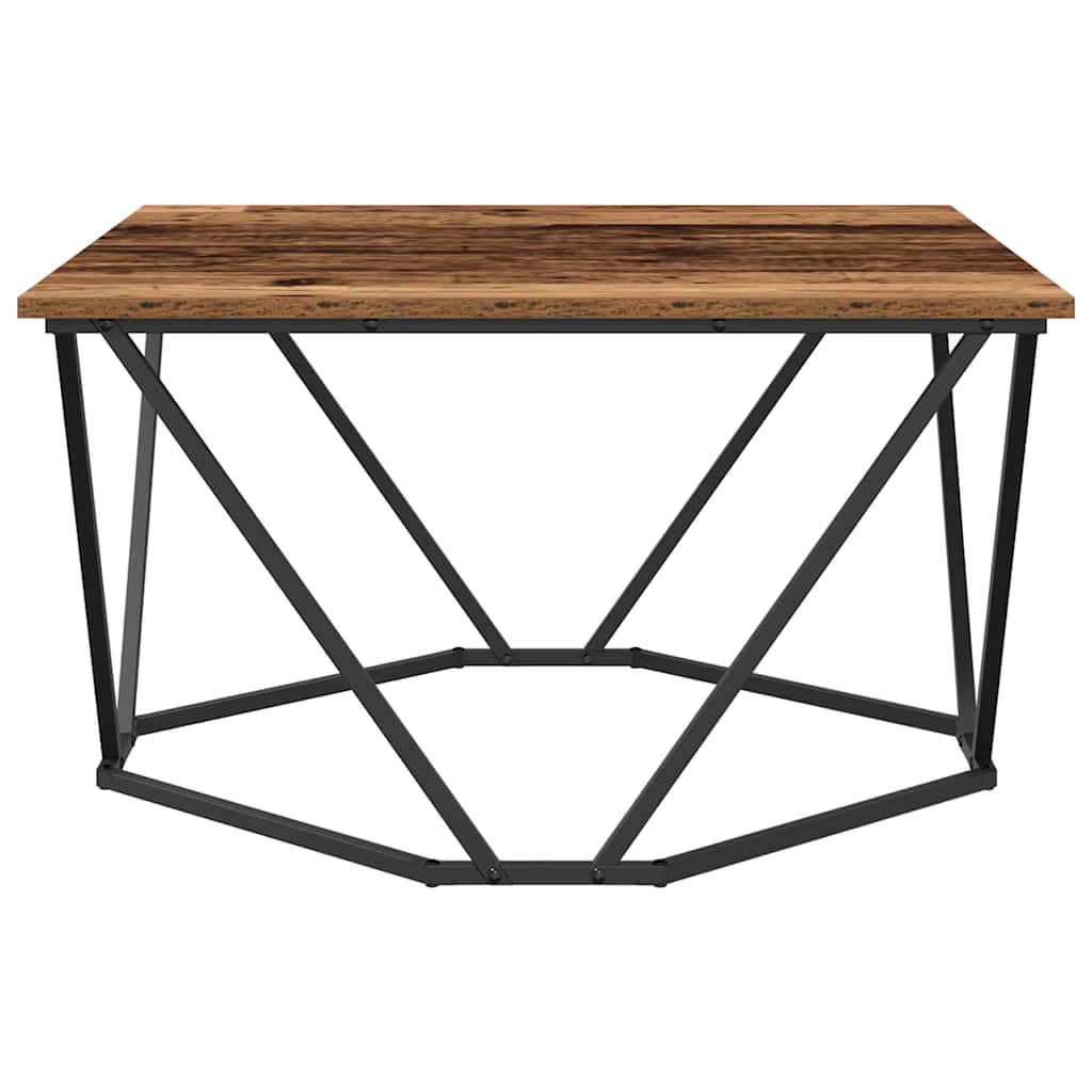 vidaXL Τραπεζάκι σαλονιού Παλαιό ξύλο 80 x 80 x 45 cm