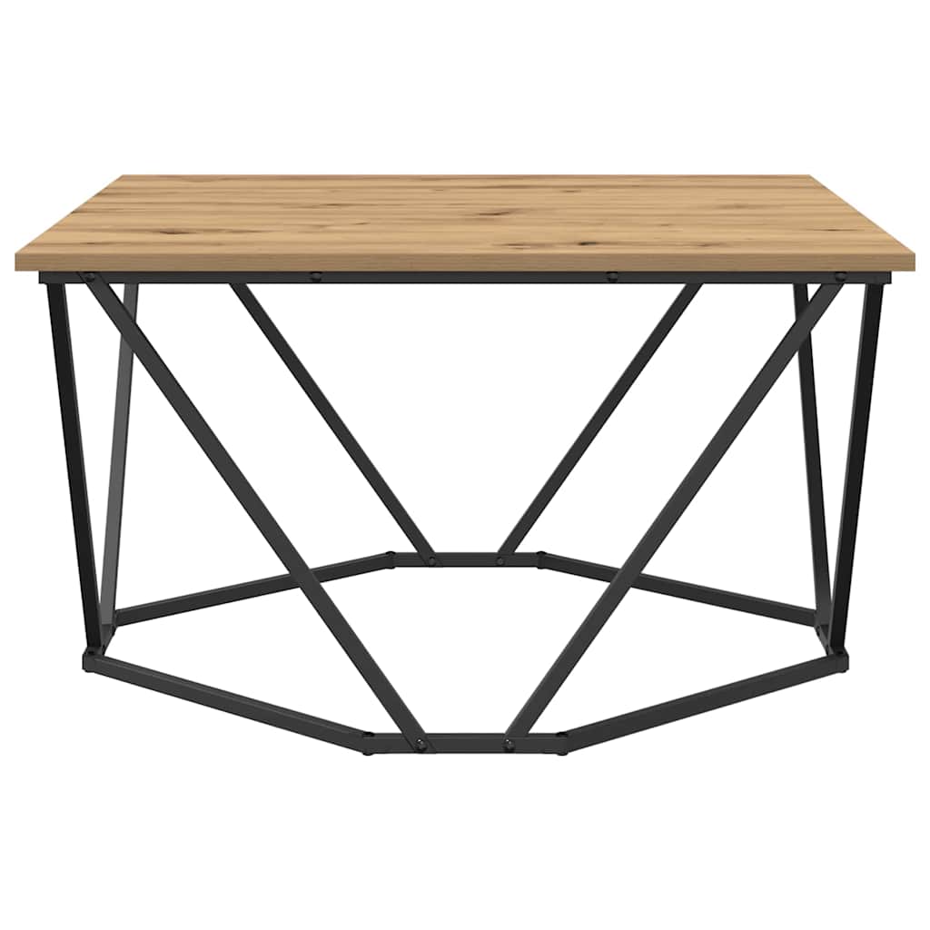 vidaXL Τραπεζάκι σαλονιού artisan δρυς 80 x 80 x 45 cm