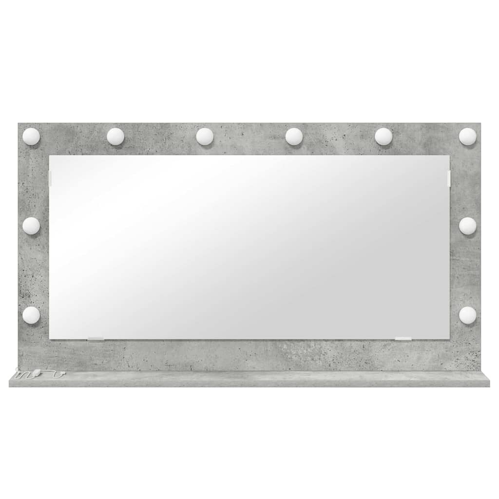 vidaXL Καθρέφτης τουαλέτας Σκυρόδεμα Γκρι 100 x 55 x 18 εκ.