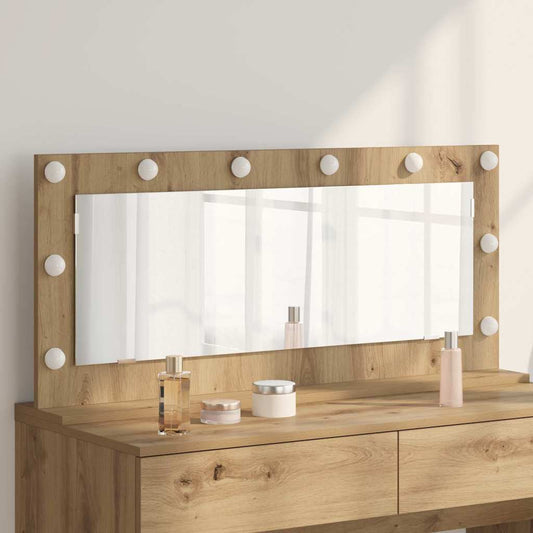 vidaXL Καθρέφτης τουαλέτας με καθρέφτη Artisan Oak 100 x 45 x 18 εκ.