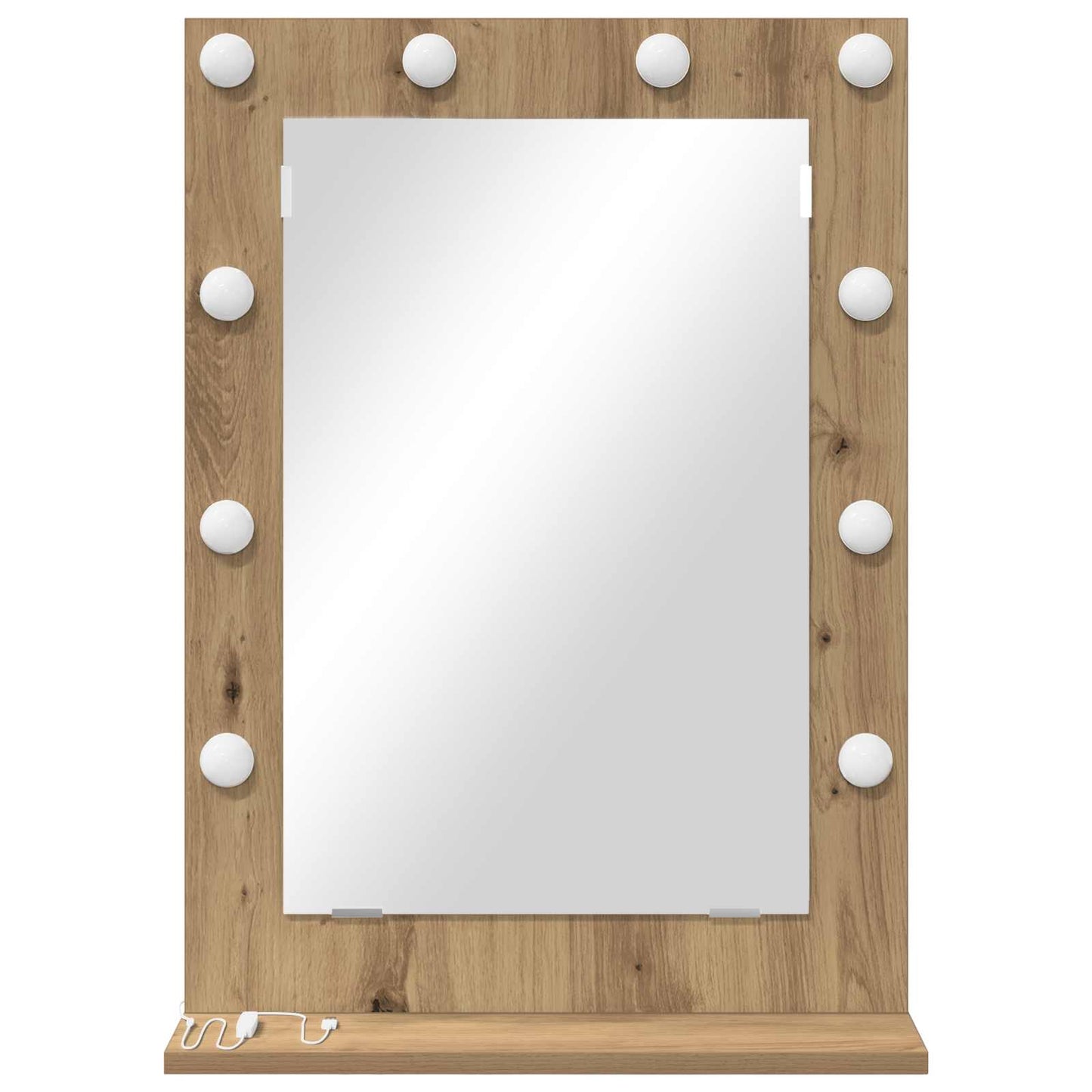 vidaXL Καθρέφτης τουαλέτας Artisan Oak 70 x 50 x 18 εκ. Ορθογώνιος
