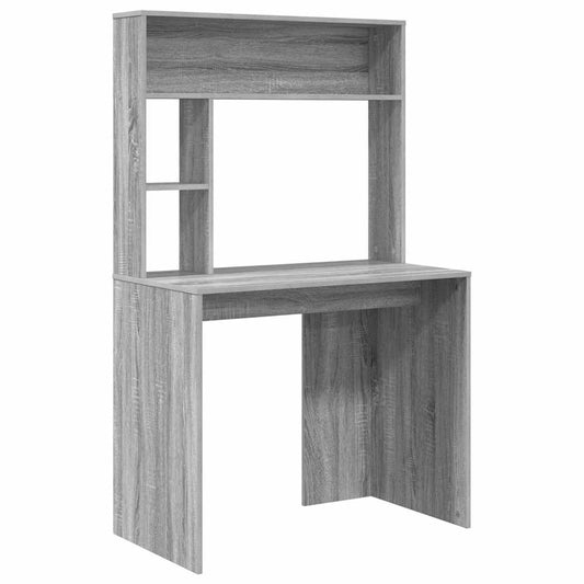 vidaXL Γραφείο Γκρίζο Σονομα 91 x 50 x 149 εκ Επεξεργασμένο Ξύλο