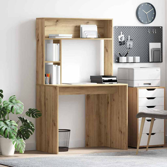 vidaXL Γραφείο Artisan Oak 91 x 50 x 149 εκ Επεξεργασμένο Ξύλο