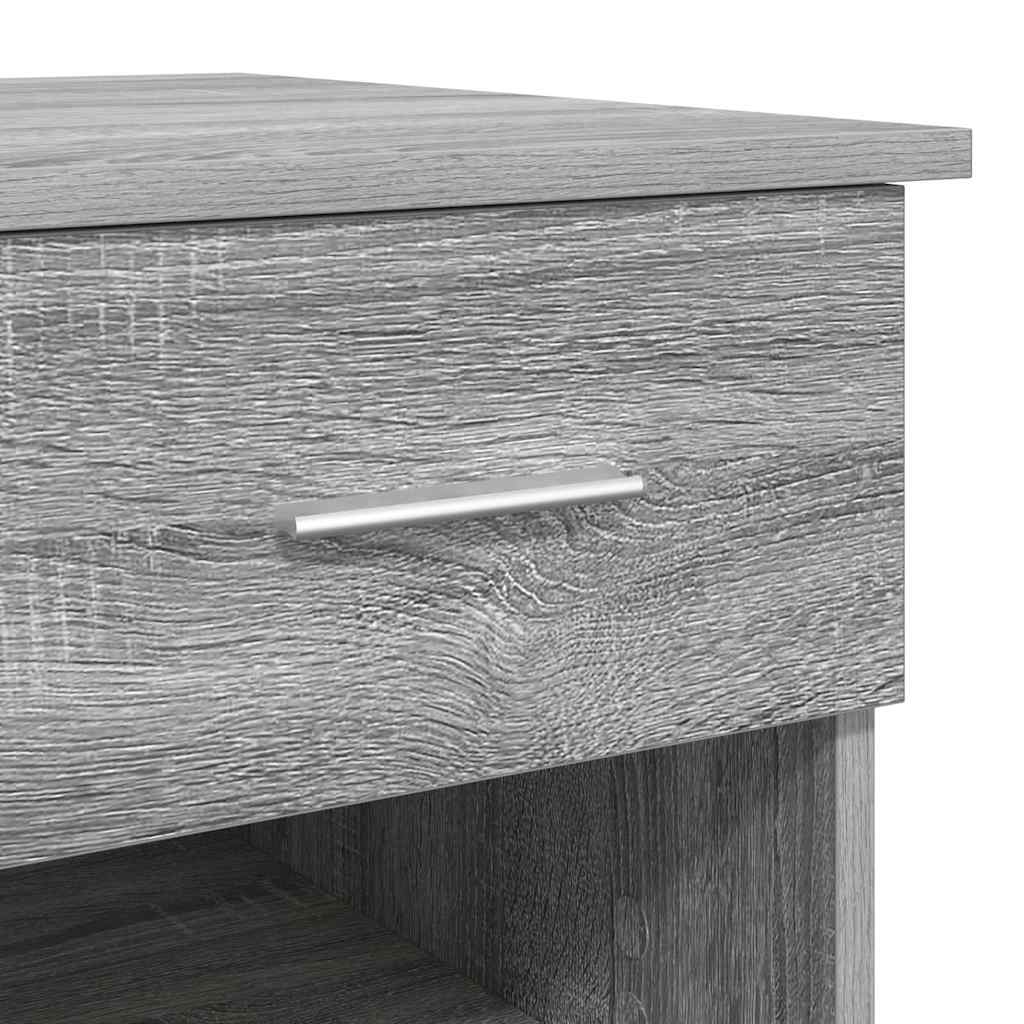 vidaXL Γραφείο Γκρι sonoma 90 x 49.5 x 75 εκ. Επεξεργασμένο ξύλο