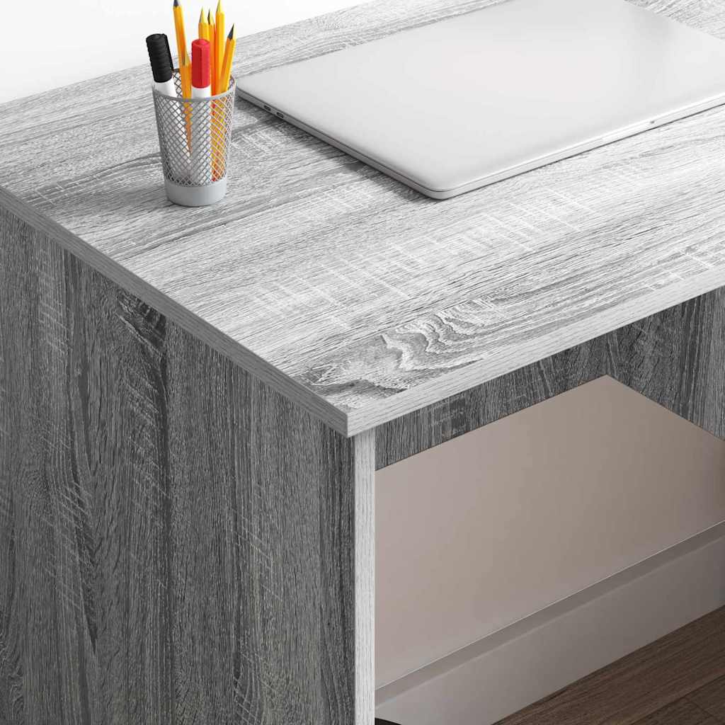 vidaXL Γραφείο Γκρι sonoma 90 x 49.5 x 75 εκ. Επεξεργασμένο ξύλο