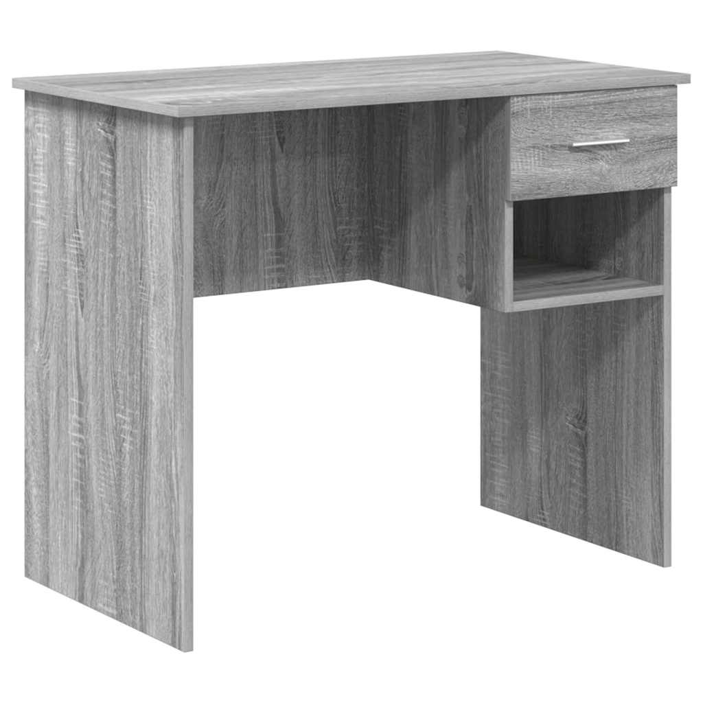 vidaXL Γραφείο Γκρι sonoma 90 x 49.5 x 75 εκ. Επεξεργασμένο ξύλο