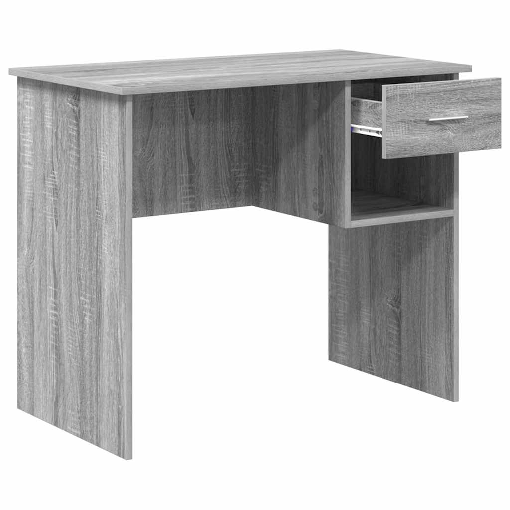 vidaXL Γραφείο Γκρι sonoma 90 x 49.5 x 75 εκ. Επεξεργασμένο ξύλο