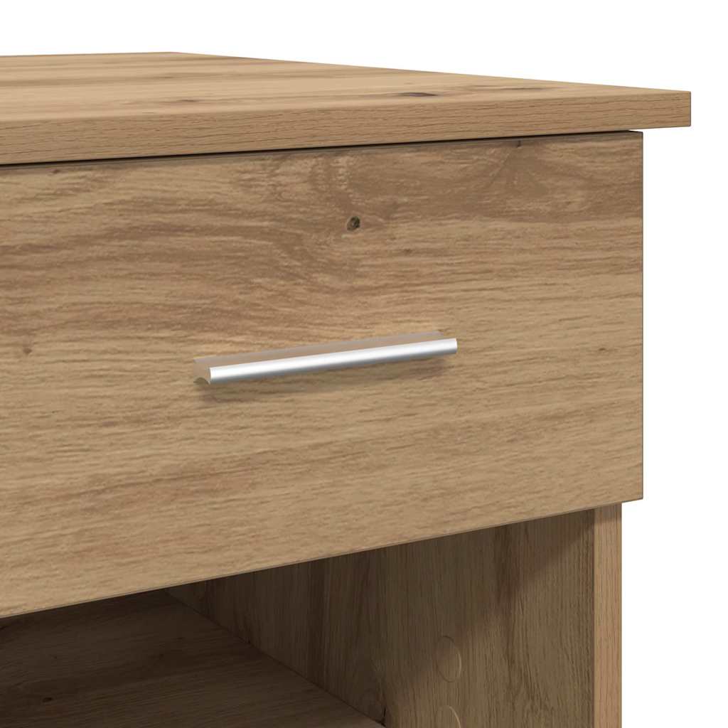 vidaXL Γραφείο artisan δρυς 90 x 49.5 x 75 εκ. Επεξεργασμένο ξύλο