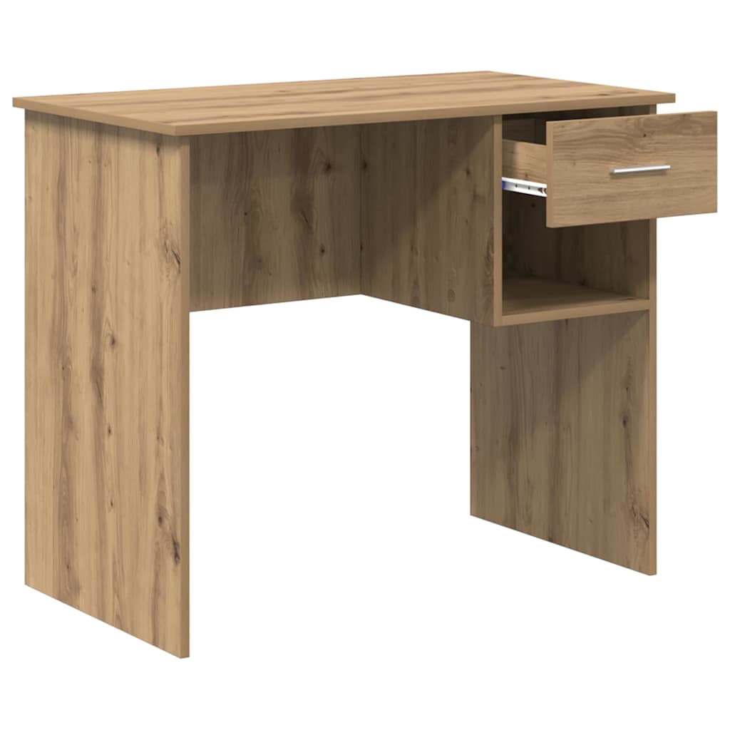 vidaXL Γραφείο artisan δρυς 90 x 49.5 x 75 εκ. Επεξεργασμένο ξύλο