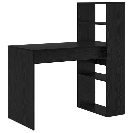 vidaXL Γραφείο Μαύρη Οξυά Επεξεργασμένο Ξύλο 113 x 54 x 120 εκ.