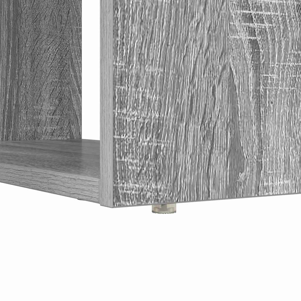 vidaXL Γραφείο Γκρι sonoma 113 x 54 x 120 εκ. Επεξεργασμένο ξύλο