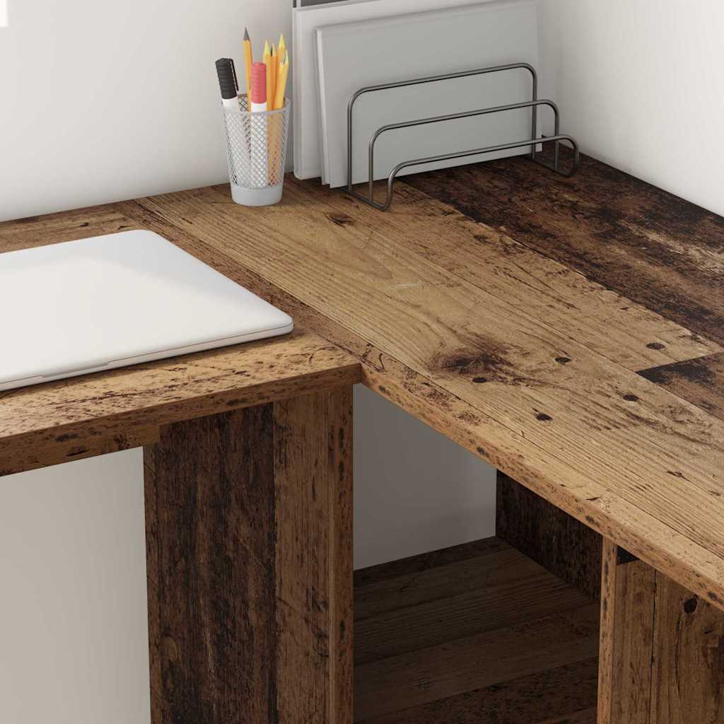 vidaXL Γραφείο Παλαιό ξύλο 142 x 102 x 73 εκ Επεξεργασμένο ξύλο