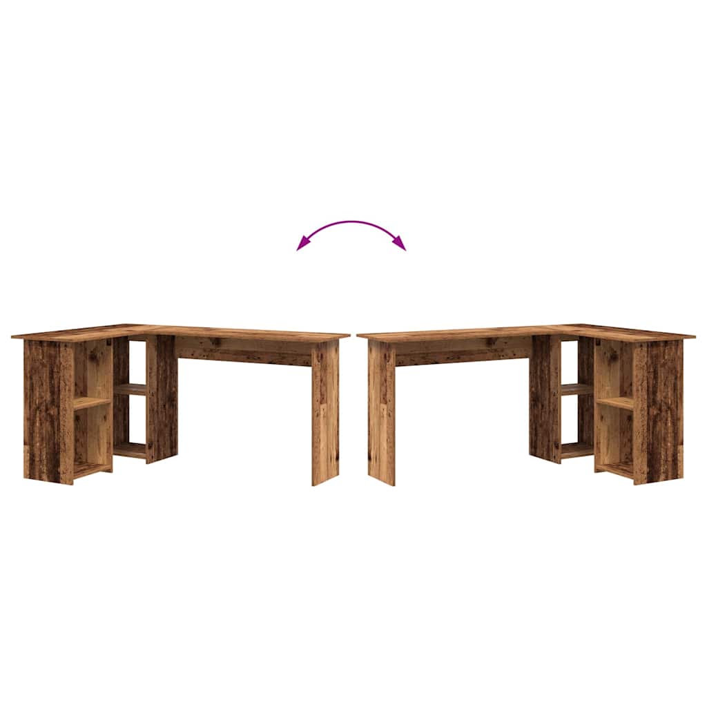 vidaXL Γραφείο Παλαιό ξύλο 142 x 102 x 73 εκ Επεξεργασμένο ξύλο