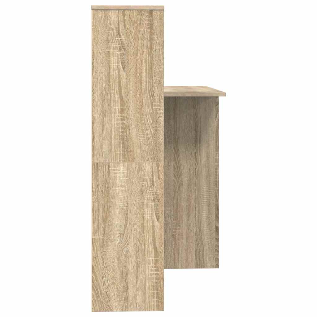 vidaXL Γραφείο Sonoma Δρυς 131.5 x 50 x 106.5 εκ. Επεξεργασμένο ξύλο