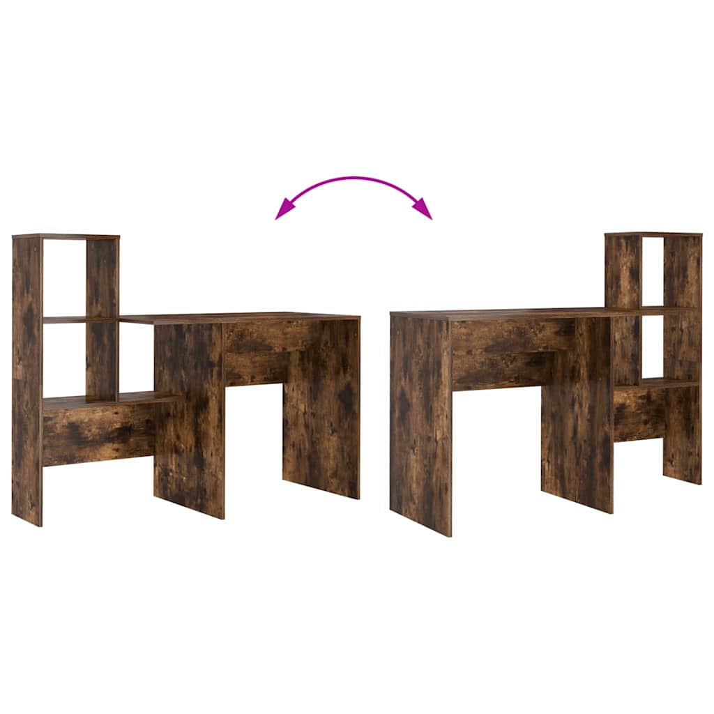 vidaXL Γραφείο Καπνιστή δρυς 131.5 x 50 x 106.5 εκ. Επεξεργασμένο ξύλο