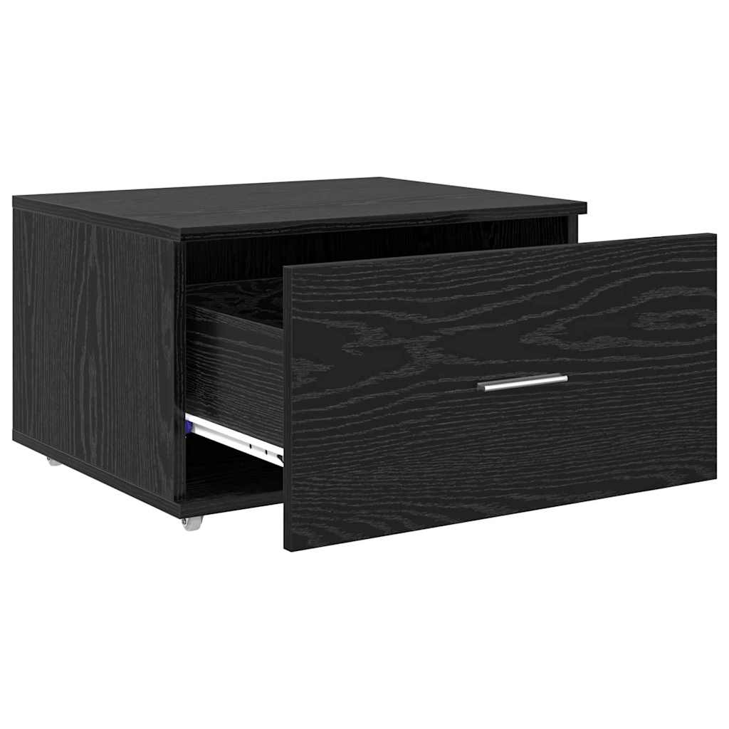 vidaXL Ντουλάπι με Συρτάρια 55 x 45 x 31 εκ Μαύρη Οξυά