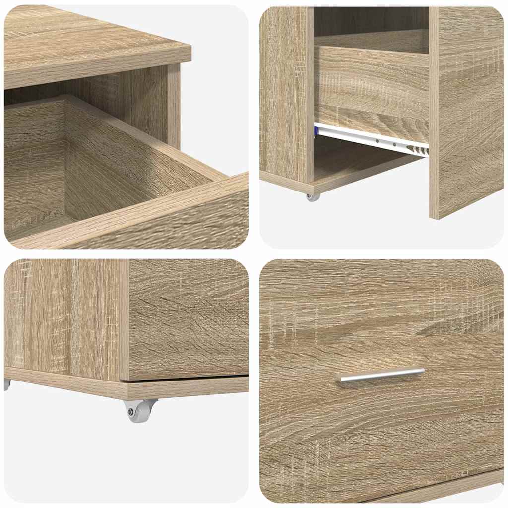 vidaXL Ντουλάπι με Συρτάρια 55 x 45 x 31 εκ Δρύς Sonoma