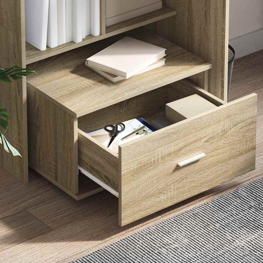 vidaXL Ντουλάπι με Συρτάρια 55 x 45 x 31 εκ Δρύς Sonoma