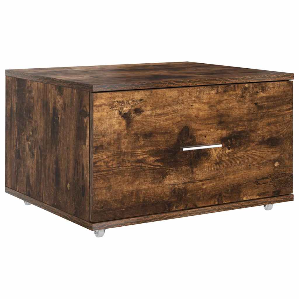 vidaXL Ντουλάπι με Συρτάρια 55 x 45 x 31 εκ Καπνιστό Δρύς
