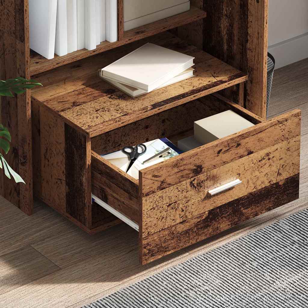 vidaXL Ντουλάπι με Συρτάρια 55 x 45 x 31 εκ Παλιό ξύλο