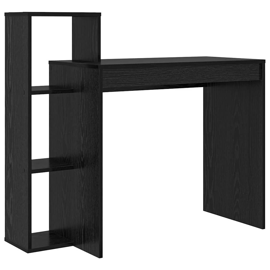 vidaXL Γραφείο με ράφι Μαύρη δρυς 100 x 40 x 90 cm Επεξεργασμένο ξύλο