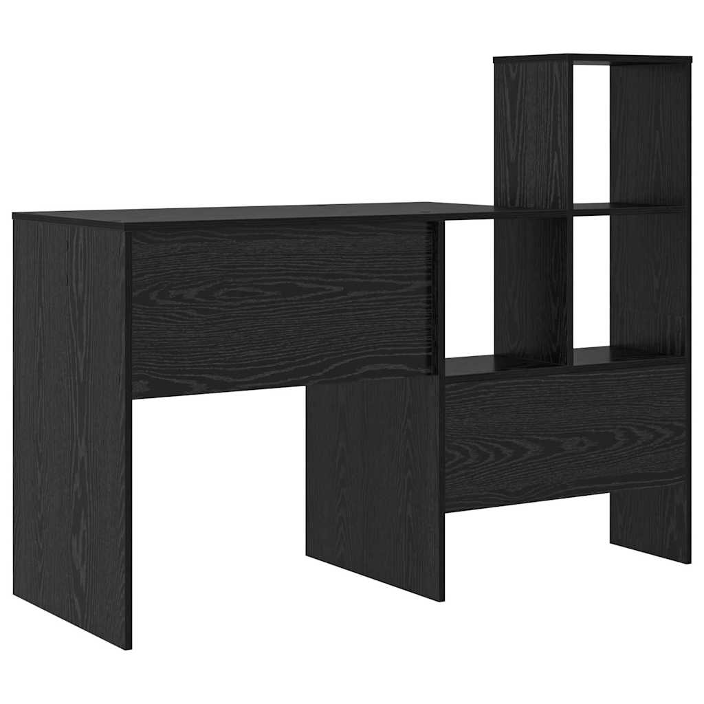 vidaXL Γραφείο με ράφι Μαύρη δρυς 100 x 40 x 90 cm Επεξεργασμένο ξύλο