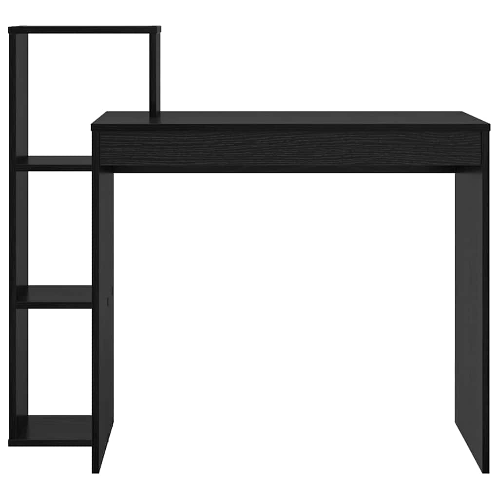 vidaXL Γραφείο με ράφι Μαύρη δρυς 100 x 40 x 90 cm Επεξεργασμένο ξύλο