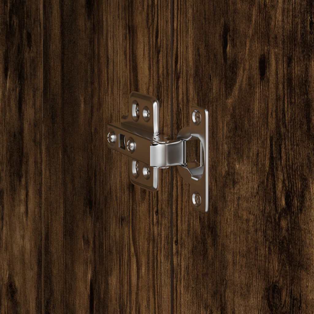 vidaXL Ψηλό Ντουλάπι Καπνιστή δρυς 35 x 39 x 168 εκ Επεξεργασμένο ξύλο