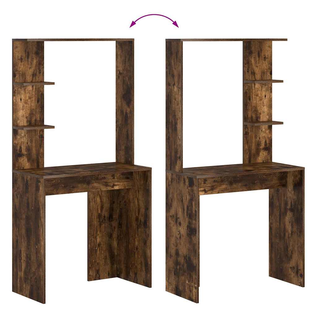 vidaXL Γραφείο Καπνιστή δρυς 78.5 x 37 x 154.5 εκ Επεξεργασμένο ξύλο