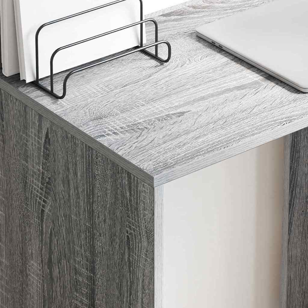 vidaXL Γραφείο Γκρι sonoma 78.5 x 37 x 154.5 εκ Επεξεργασμένο ξύλο