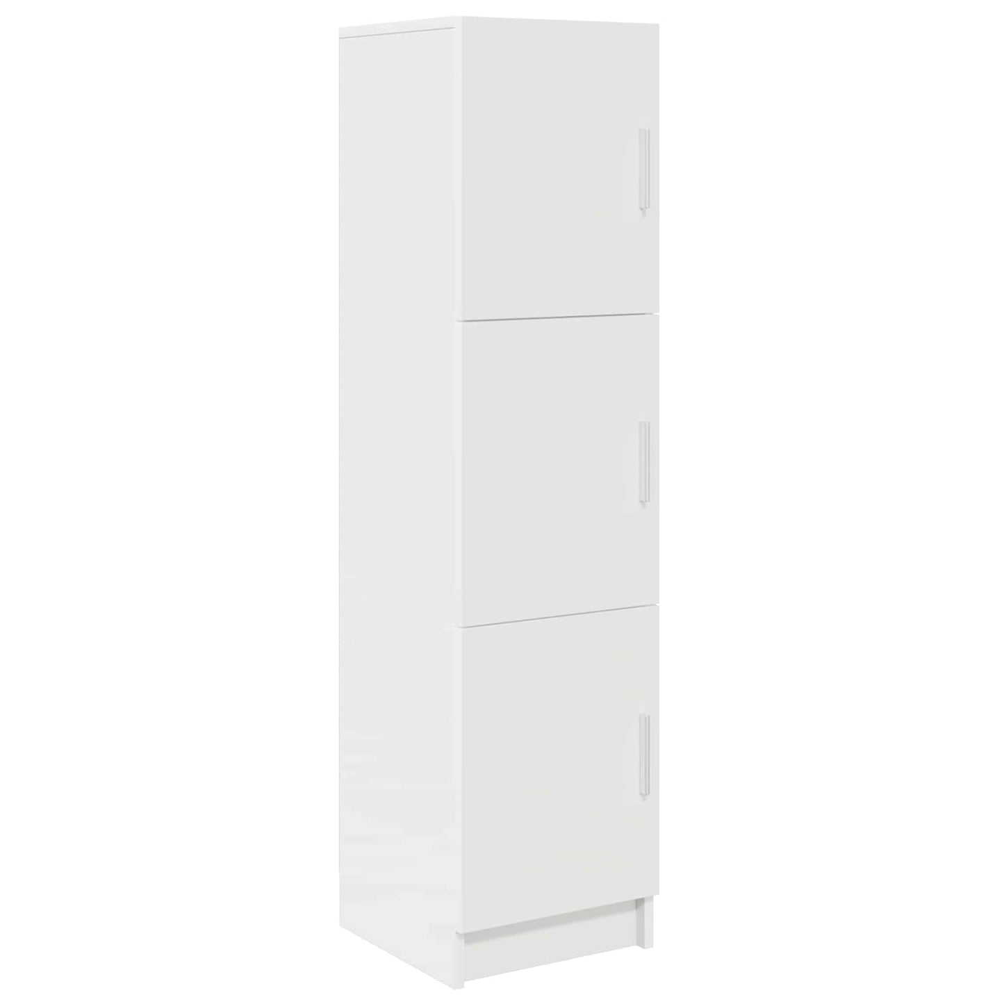vidaXL Ψηλή Ντουλάπα Λευκό 31,5 x 32 x 124 εκ Επεξεργασμένο ξύλο