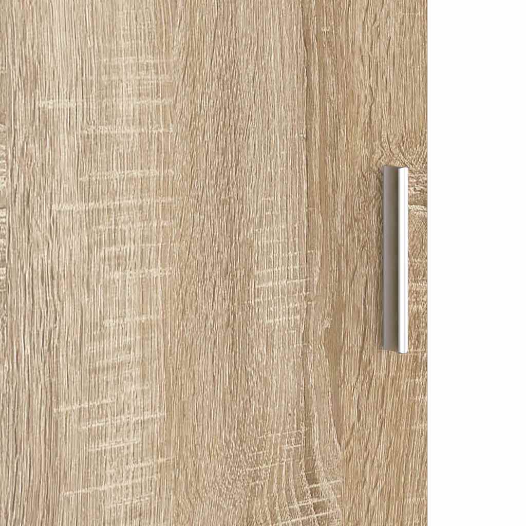 vidaXL Ψηλή Ντουλάπα Sonoma Δρυς 31,5 x 32 x 124 εκ Επεξεργασμένο ξύλο