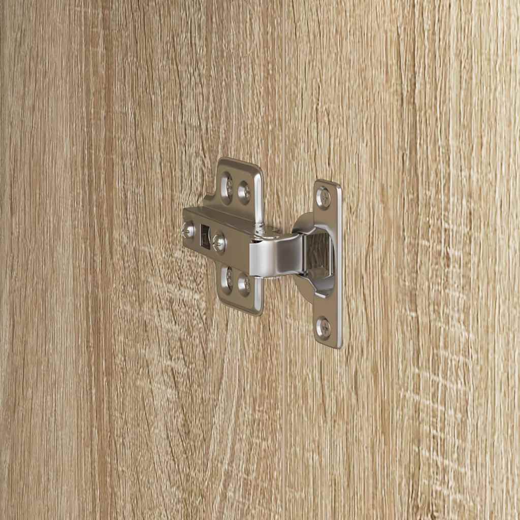 vidaXL Ψηλή Ντουλάπα Sonoma Δρυς 31,5 x 32 x 124 εκ Επεξεργασμένο ξύλο