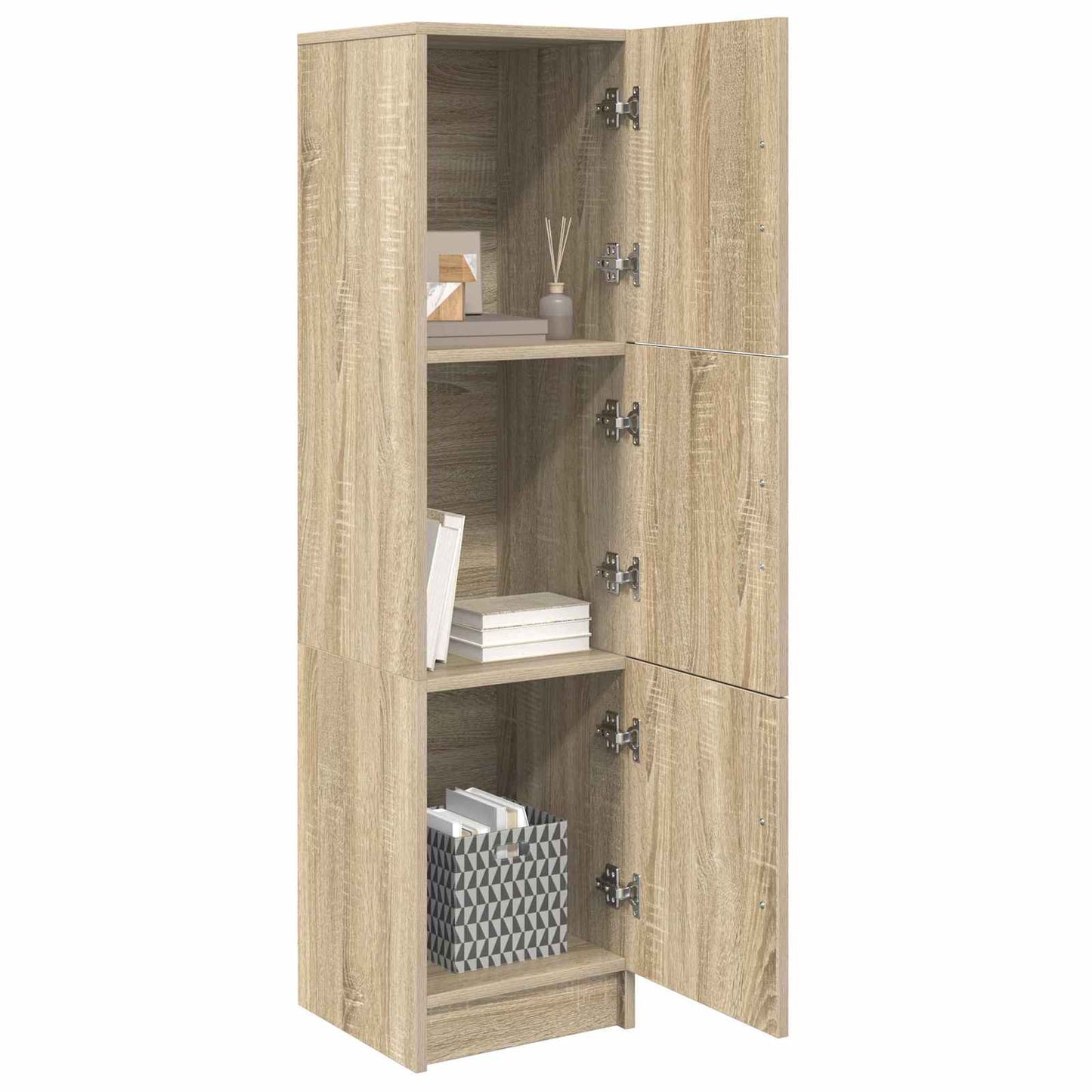 vidaXL Highboard Δρύς Sonoma 31.5 x 32 x 122.5 εκ