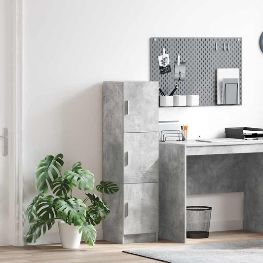 vidaXL Highboard Σκυρόδεμα Γκρι 31.5 x 32 x 122.5 εκ