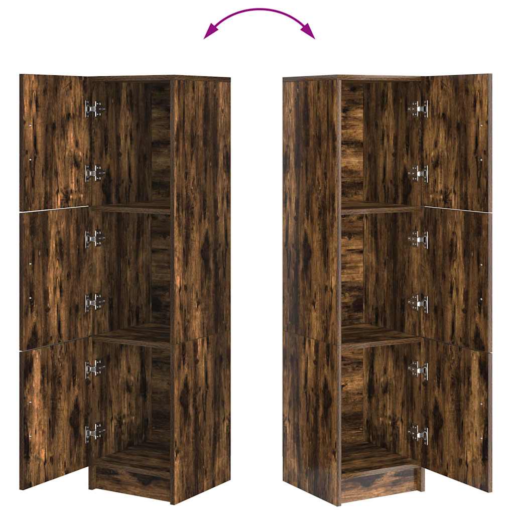 vidaXL Ψηλή Ντουλάπα Καπνιστή δρυς 31,5 x 32 x 124 εκ