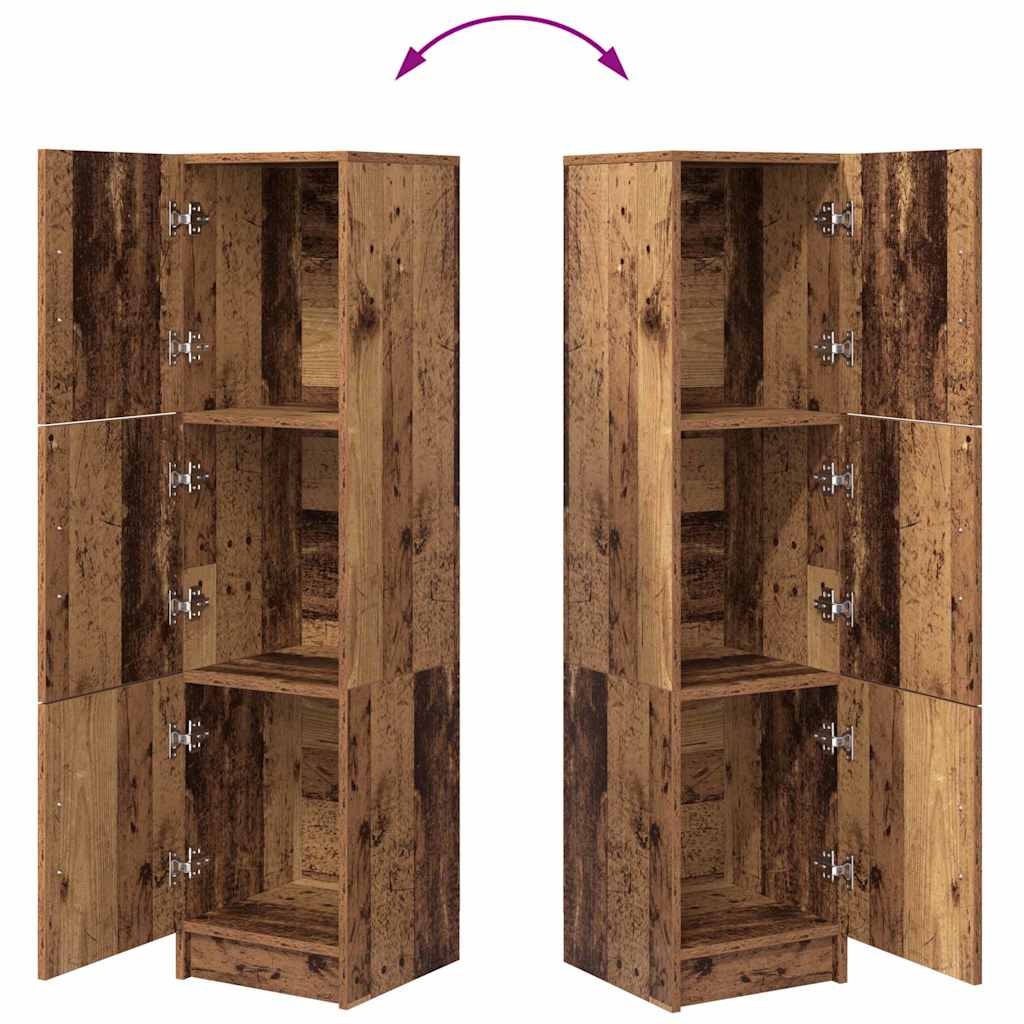 vidaXL Highboard Παλιό ξύλο 31.5 x 32 x 122.5 εκ