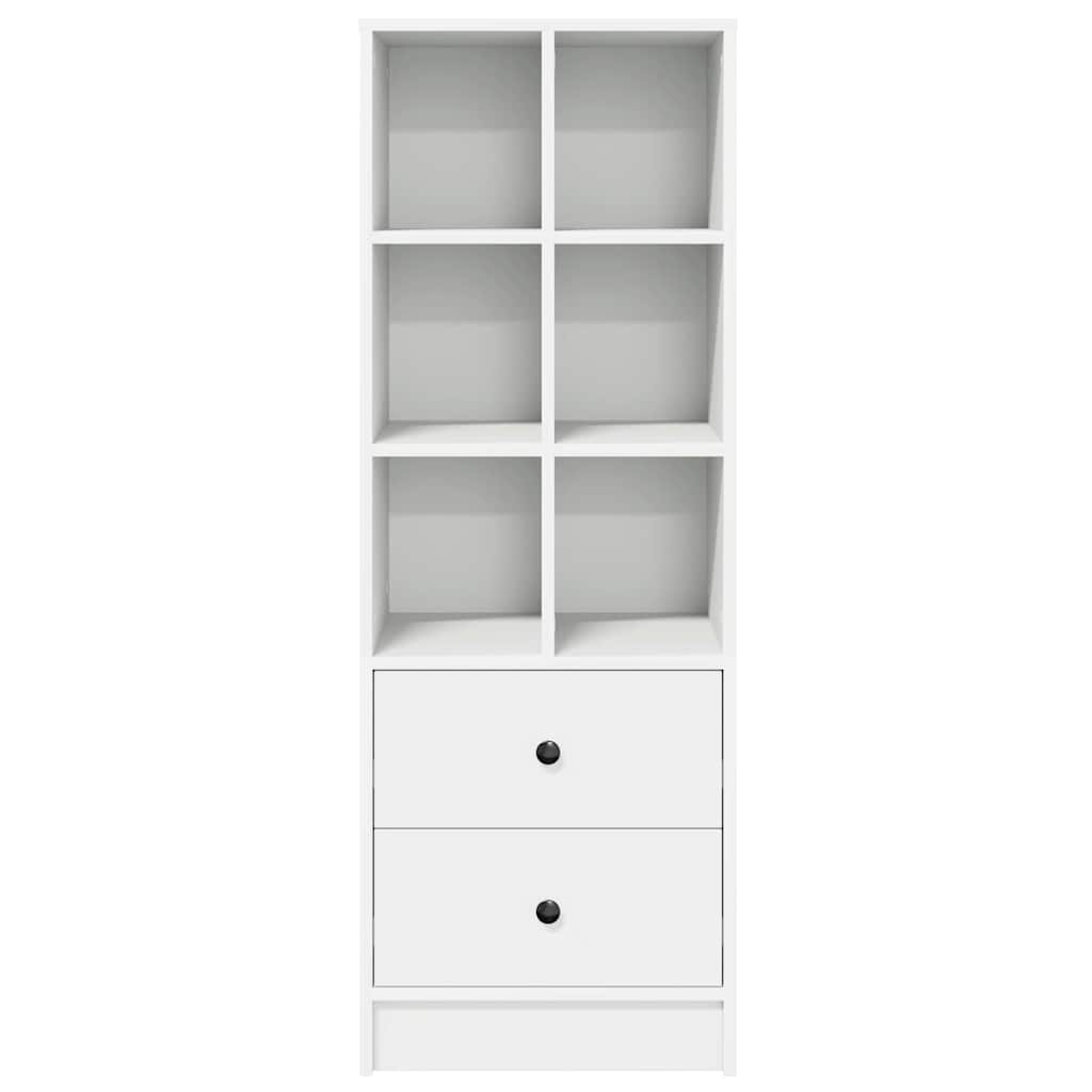 vidaXL Highboard Λευκό 45.5 x 34 x 127 εκ Επεξεργασμένο ξύλο