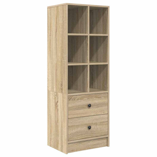 vidaXL Highboard Sonoma Δρυς 45.5 x 34 x 127 εκ Επεξεργασμένο ξύλο