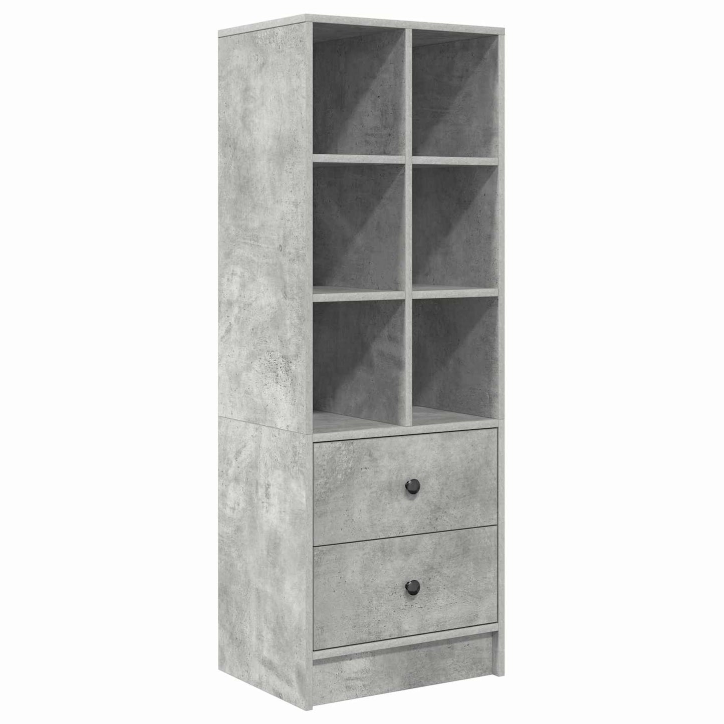vidaXL Highboard με συρτάρι Σκυρόδεμα Γκρι 45,5 x 34 x 127 εκ