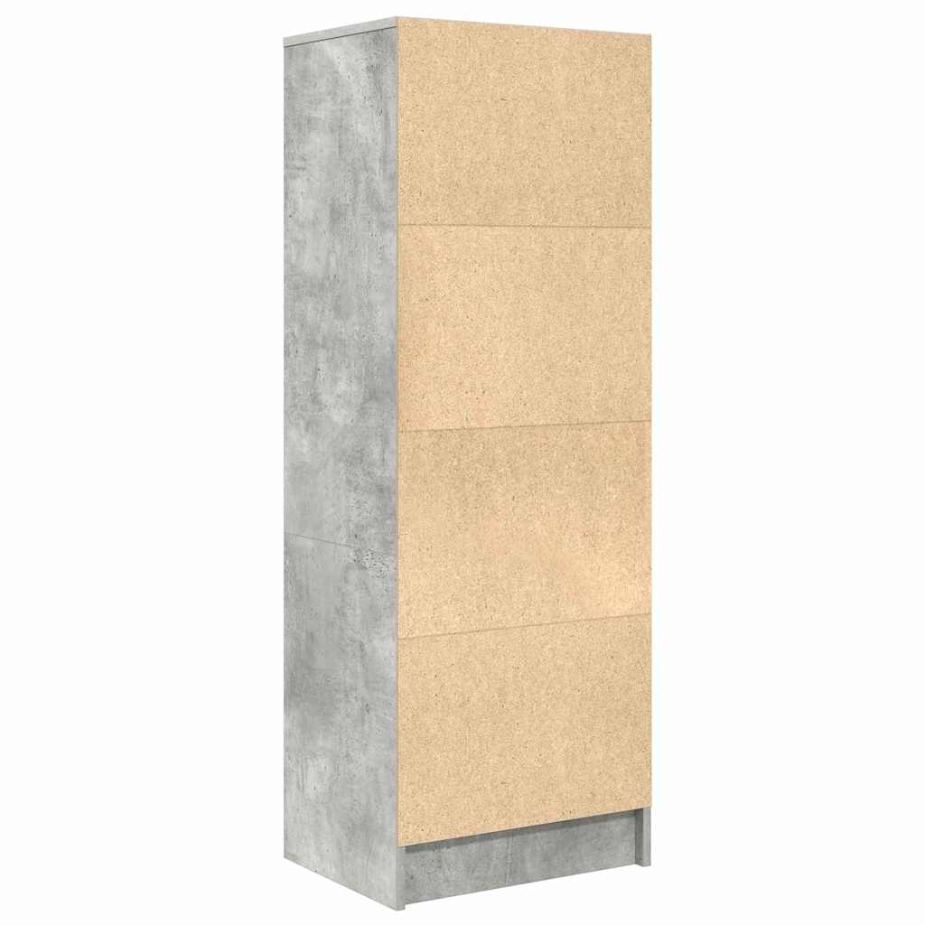 vidaXL Highboard με συρτάρι Σκυρόδεμα Γκρι 45,5 x 34 x 127 εκ