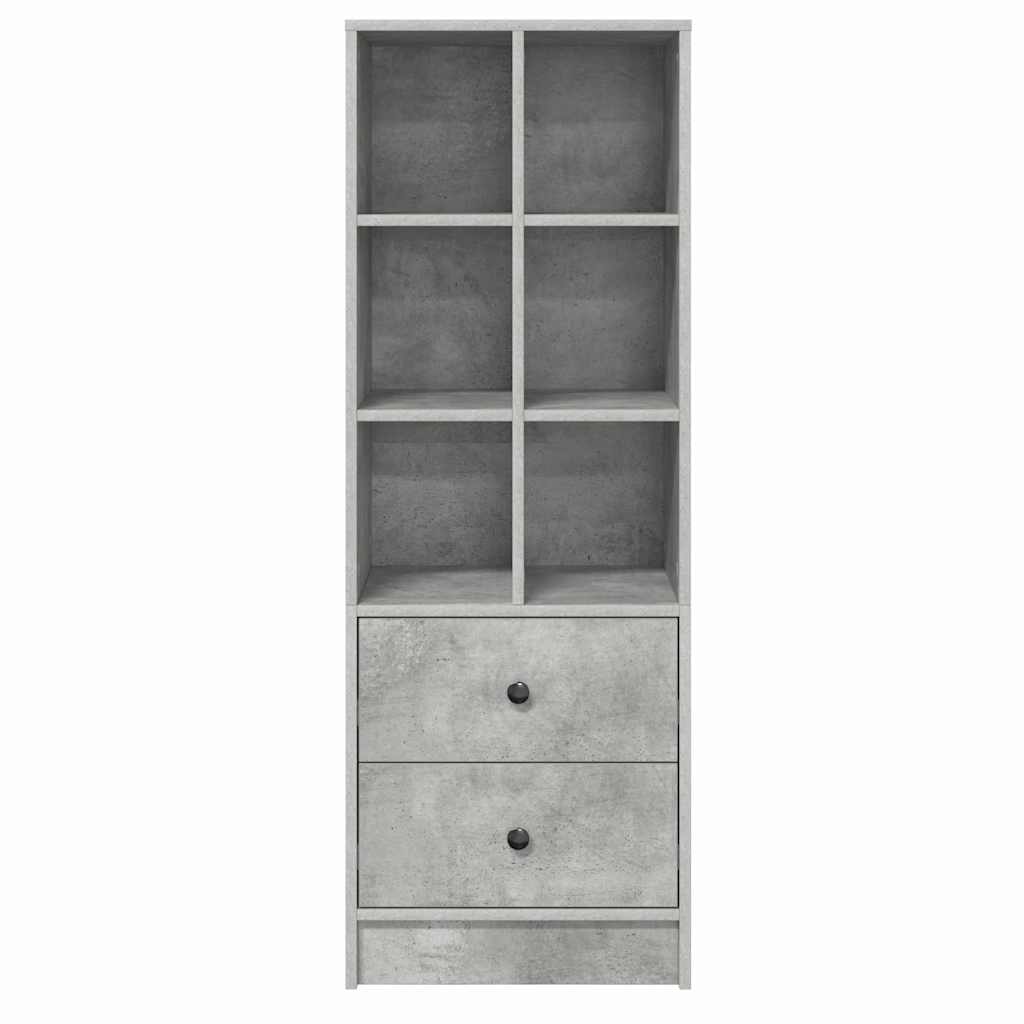 vidaXL Highboard με συρτάρι Σκυρόδεμα Γκρι 45,5 x 34 x 127 εκ