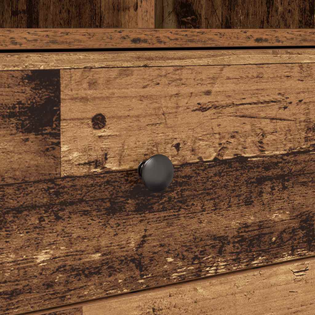 vidaXL Highboard με συρτάρι Παλιό ξύλο 45,5 x 34 x 127 εκ