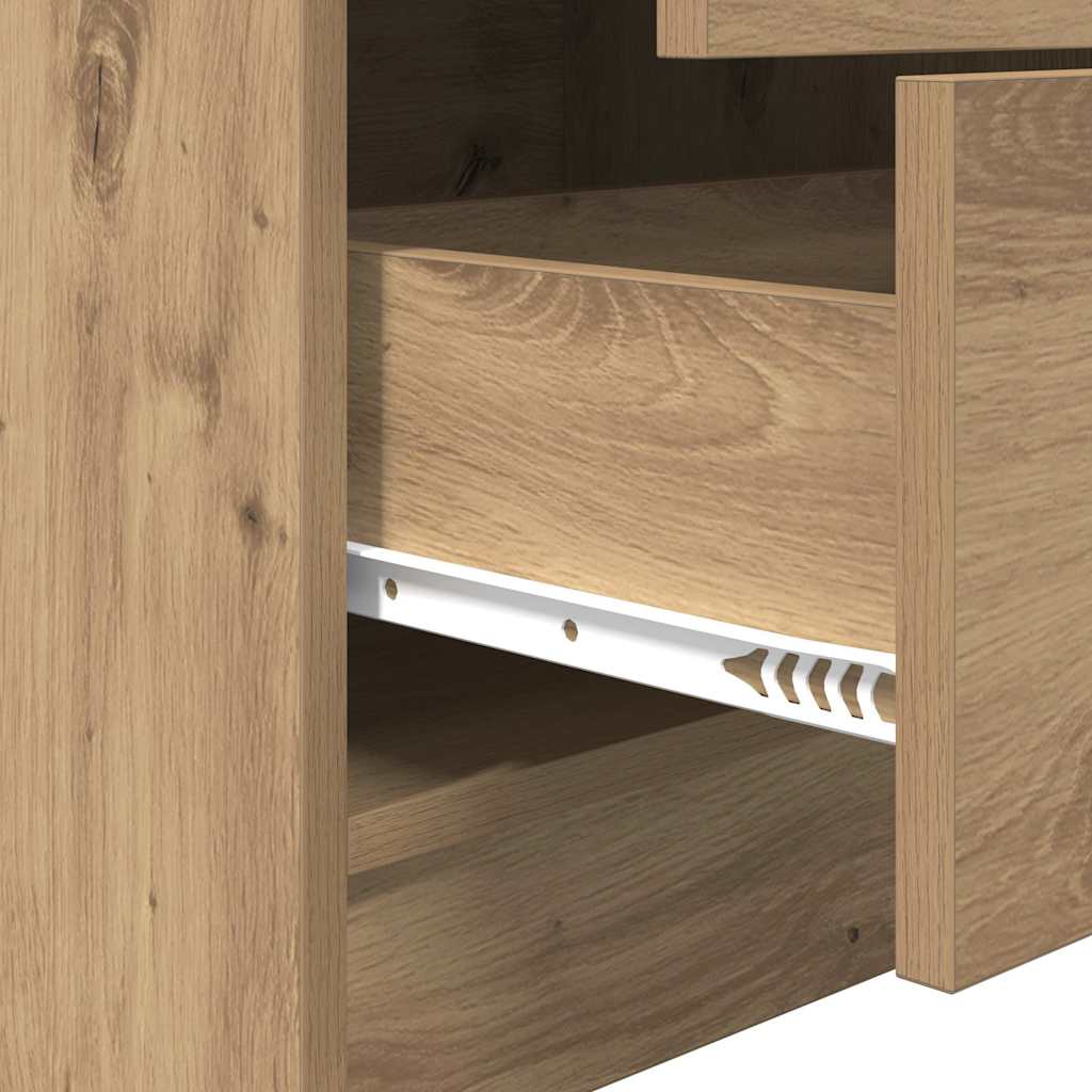 vidaXL Highboard artisan δρυς 45.5 x 34 x 127 εκ Επεξεργασμένο ξύλο
