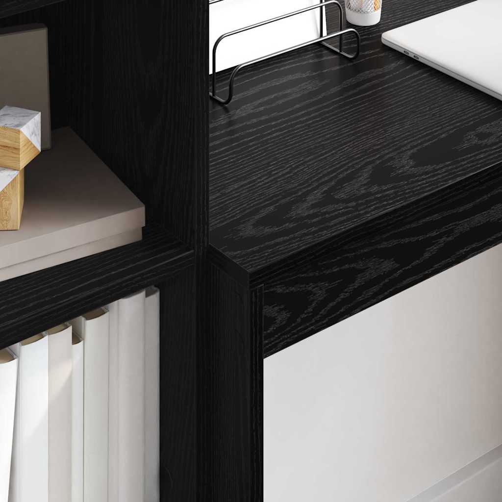 vidaXL Γραφείο Άλλο Μαύρη δρυς 90 x 40 x 76 εκ. Επεξεργασμένο ξύλο