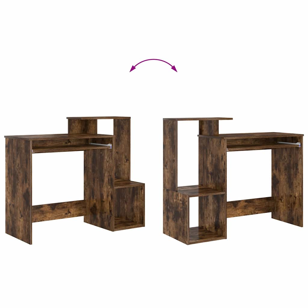 vidaXL Γραφείο Καπνιστή δρυς 106 x 40 x 88.5 εκ Επεξεργασμένο ξύλο